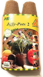Jiffy-Pots Organic Seed Starting 2" Biodegradable Peat Pots, 26 Pack
