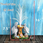 Solar Turtle Garden Statues with LED Lights, Resin Turtles Figurine Outdoor Decorations Colour Changing Optical Fiber Solar Light, Outside Art Decor for Lawn,Yard, Unique Housewarming Gifts