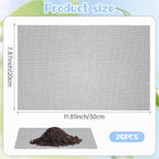 20 PCS Flower Pot Hole Mesh Pad Drainage Screens Plant Succulent Potting Mat Bonsai Meshes Pots Substrate Barrier Plants Screen Mesh Plant Pots Drainage Meshes for Preventing Soil Leakage