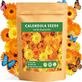 LUOJIBIE Calendula Seeds, Calendula Seeds for Planting Outdoor & Indoor, 8,000+ Pacific Beauty Mix Annual Flower Seeds Bulk, Non-GMO Flower Seeds, Large Blooms, Easy to Grow