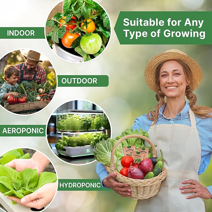 10 Carrot & 15 Lettuce Seeds Variety Pack Bundle, 25,325+ Non-GMO Heirloom Garden Seeds for Planting Carrots and Leafy Greens for Indoor & Outdoor Gardening