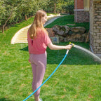 Fevone Kink-Free Water Garden Hose 100ft, Flexible Water Hose, Drinking Water Safe Hose, 5/8 Inner Diameter Hose, 3/4 Aluminum Fittings