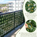 ODTORY Artificial Ivy Privacy Fence Wall Screen,40X120 in UV-Anti Faux Greenery Backdrop Ivy Vine Leaf Hedges Fence Panels for Patio, Balcony, Garden, Backyard Indoor Outdoor Green Wall Decor