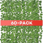 Fake Vines, 60 Pack 420 Feet Artificial Ivy Garland Vines for Bedroom Decor, Hanging Vines for Party Wedding Christmas Decoration,Fake Leaves for Outdoor Patio Garden