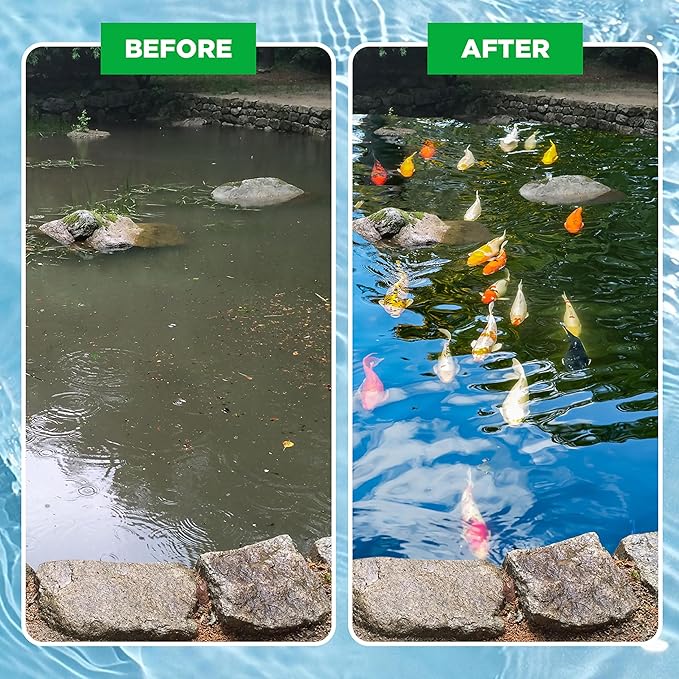 9 Kg/ 20 Lbs Barley Straw Pellets Natural Pond Water Clarifier for Cloudy Ponds Clean Water Gardens Fountains, Safe for Fish, Plant, Pet Safe