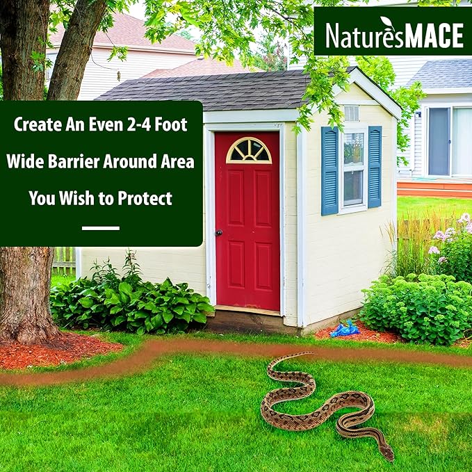 Nature’s Mace Snake Mace, Snake Repellent Granules for Yard, Outdoor Use, Keep Away Reptiles, Home, Garden, Granular Deterrent, Plant Friendly, Pet Safe, Fast Acting, 400 Ounce (Pack of 3)