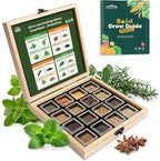 LUSH&DEW Culinary Herbs Kitchen Garden Seed Bank, Gardening Gifts for Women Men, 16 Varieties Non-GMO Heirloom Seeds for Planting Herb in Raised Garden Beds Windowsill, Survival Kit for Cooking Spices