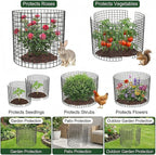 3Pack Plant Protector from Animals, 9pcs Wire Plant Protectors Metal Mesh Plant Cages, 11.8 x 15.7 Inch Outdoor Plant Guards for Rabbits Chicken Squirrels and Garden Protection
