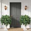 Der Rose 2 Pack 49" Fake Ferns Large Artificial Ferns for Outdoors UV Resistant Faux Boston Fern Plants with 96 Fronds for Garden Porch Home Office