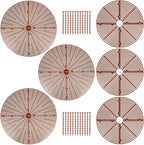 6 Pcs Plant Grid Soil Protector Covers 11.8 Inch 20.8 Inch Cuttable Flower Cover with 60 Stakes Plastic Pot Grid for Indoor Outdoor