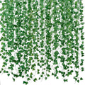 Fake Vines for Room Decor(48Pack336Ft) Aesthetic Artificial Plant Ivy Leaves Hanging Greenery Garlands for Home Bedroom Wall Wedding Christmas Party Office patio Indoor, Outdoor Garden Décor