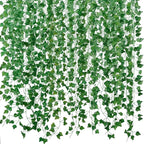 Fake Vines for Room Decor(48Pack336Ft) Aesthetic Artificial Plant Ivy Leaves Hanging Greenery Garlands for Home Bedroom Wall Wedding Christmas Party Office patio Indoor, Outdoor Garden Décor