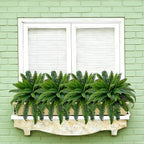 Senjie Artificial Boston Fern 4 Set Large 55 Branches Fake Ferns for Outdoors 34Inch Faux Plant for Home Living Room Office Decor