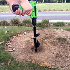 SYITCUN 4"X16" Heavy-Duty Auger Drill Bit for Planting - Garden Spiral Drill Bit - Bulb Planter Tool & Post Hole Digger - 3/8" Hex Drive