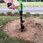4PCS Garden Auger Drill Bit Set - 1.6x9 & 1.6x16 & 2.7x16 & 3x12 inch Planting Auger, Spiral Drill Bit, Bulb Planter, Post Hole Digger