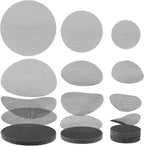 Bonsai Mesh for Plant Pot Drainage Screen 2 3 4 Inch Assorted Sizes, 100 Pcs Plastic Round Flower Pot Hole Mesh Screen Cover Pad, Planter Bottom Drainage Inserts Grid Mat for Potted Succulent