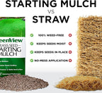 GreenView Grass Seed Starting Mulch – Ideal for Newly seeded lawns and Bare Spots -18 lb. Bag - Covers 360 sq. ft.