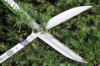 FELCO F250-57 Swiss Made Hedge Shears for Gardening – 22" Lightweight Precision Clippers for Shrub Trimming | Hedge Scissors | Trimmer Tool with Chromed Carbon Blades | I-Beam Handles