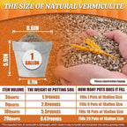 AVALUTION 29QT Vermiculite - Organic Vermiculite for Plants Horticultural Coarse Vermiculite Natural Soil Additive for Potted Plants Gardening Mushrooms Seed Starting
