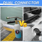 Tool Daily Foam Cannon with Dual Connector Accessory, 1/4 Inch Quick Connector, 5 Pressure Washer Nozzle Tips, 1 Liter