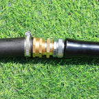 Garden Hose Fittings - Solid Brass Repair Connectors: Double Male Faucet Leader Coupler (3/4" GHT) (10-PCS)