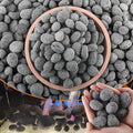 CJGQ 18 Lb Lava Rocks for Fire Pit,1"-2" Natural Pebbles Tumbled Lava Rock,Round Fire Pit Rocks for Portable Fireplaces Propane Gas Fish Tank Landscaping Garden Decoration