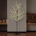 Lightshare Cherry Blossom Tree 6FT 208 LED Lighted Tree Multicolor with Remote Contrl for Decoration Inside and Outside, Home Patio Wedding Festival Christmas Decor