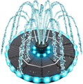 Yzert Solar Fountain Colorful Ring Lights, 2026 3.5W Solar Water Fountain with 2000mah Battery, Solar Fountain Pump for Bird Bath, Pond, Pool, Outdoor