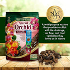 Better-Gro Special Orchid Mix - Premium Grade Orchid Bark Potting Mix for Potting,Repotting,Enhanced Drainage,Air Flow & Root Ventilation,for Phalaenopsis,Cattleyas,Dendrobiums,8 Quarts,(Pack of 2)