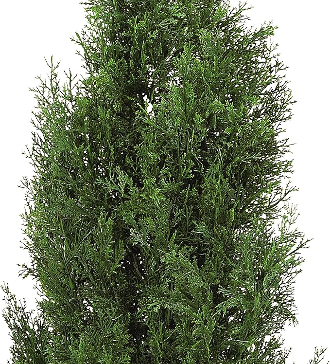 Nearly Natural 4ft Faux Cedar Tree in Nursery Planter, UV Resistant Artificial Pine Tree for Outdoor Front Porch Patio Entryway Decor