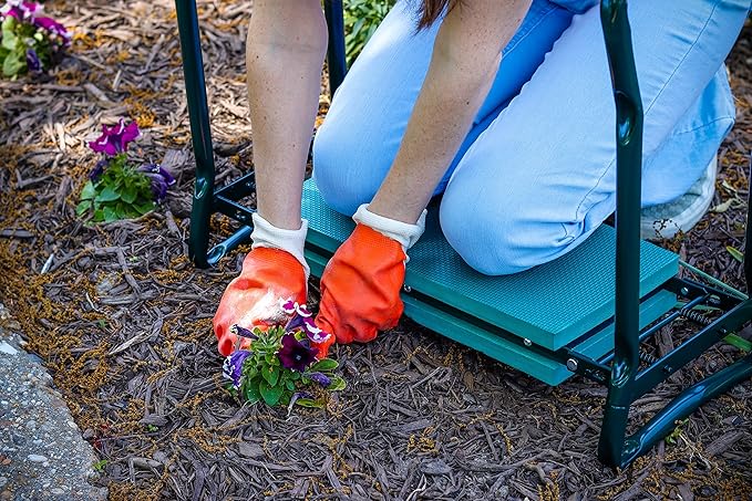Garden Kneeler and Wide Seat - 23" L x 11" W x 19" H by Trademark Innovations