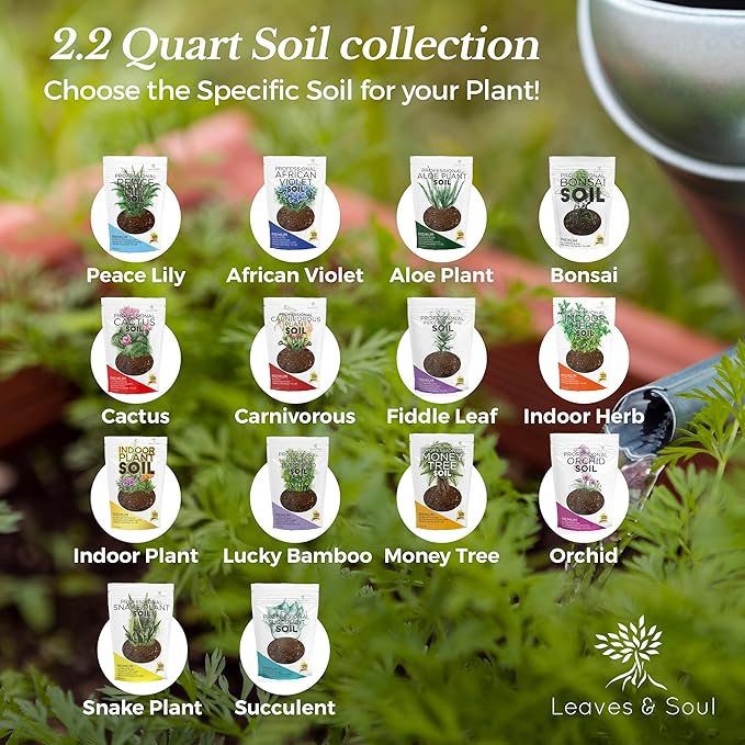 Professional Bonsai Soil Mix Ready to Use | Large 2.2 Quarts, Premium Potting Soil for Bonsai Trees, Fast Draining Blend Lava Limestone Pearock Calcined Clay Pinebark Indoor Outdoor | Made in USA