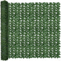 ODTORY Artificial Fence Privacy Screen: 6FT x 20FT UV-Anti Faux Greenery Backdrop Ivy Chain Link Shades Panels for Patio, Balcony, Garden,Deck,Backyard Indoor Outdoor Green Wall Decor