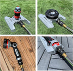 Eden 94269 Heavy Duty Metal Garden Hose Quick Connect with Water Stop Set, 4 pc