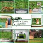 ODTORY Artificial Plant Wall Roll: 60 X 120 in (50 sqft) UV-Anti Ivy Privacy Fence Screen Faux Greenery Panels Backdrop Boxwood Ivy Vine Leaf Hedge for Indoor Outdoor Green Decor