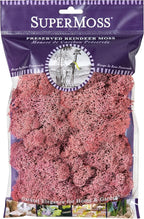 SuperMoss 25126 Reindeer Mosss Preserved, 80.75 Cubic inch (in3) Bag (Appx. 2oz), Dusty Rose