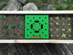 Seeding Square - Patented Seed and Seedling Spacer Tool for Bigger Harvests, Organized Plants & Fewer Weeds – Color-Coded Gardening Template with Dibber, Seed Spoon, Ruler & Planting Guide
