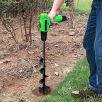 SYITCUN Auger Drill Bit for Planting - 4"X24" Heavy-Duty Auger Post Hole Digger for Fence- 1/2" Hex Drive Drill