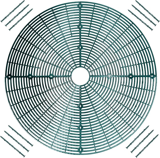 Plant Pot Grid Flower Pot Cover Cat Repellent Baby Safety to Protect Children Pets Plant Green 20.8" Pack of 2