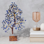 Lapis Lazuli Crystal Tree for Wisdom & Truth Décor for Home and Office | Handmade Bonsai for Communication & Clarity of Thought | Perfect Insight Gift for Loved Ones