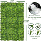 ODTORY Artificial Plant Wall Roll: 72 X144 in (72 sqft) UV-Anti Ivy Privacy Fence Screen Faux Greenery Panels Backdrop Boxwood Ivy Vine Leaf Hedge Fence for Indoor Outdoor Green Decor