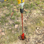 TCBWFY 2x32 Inch Auger Drill Bit for Planting - Long Handle Easy Planter Garden Auger - Bulb & Bedding Plant Augers - Post Hole Digger for 3/8”Hex Drive