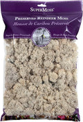 SuperMoss (21722) Reindeer Moss Preserved, Natural, 8oz (200 cubic inch)