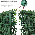 ODTORY Artificial Boxwood Roll: 60 X 120 in (50 sqft) UV-Anti Faux Ivy Boxwood Hedge Leaf Grass Wall for Patio Balcony Privacy, Garden, Backyard Greenery Wall Backdrop and Fence Decor