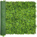 ODTORY Artificial Plant Wall Roll: 60 X 120 in (50 sqft) UV-Anti Ivy Privacy Fence Screen Faux Greenery Panels Backdrop Boxwood Ivy Vine Leaf Hedge for Indoor Outdoor Green Decor