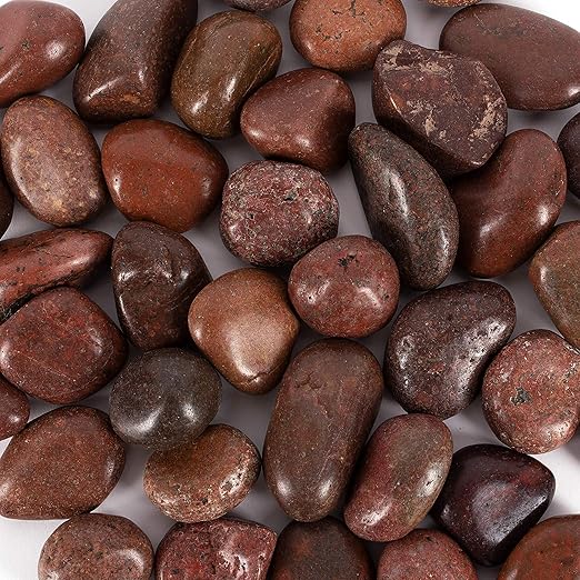 Galashield 5 lbs Approx. 45 River Rocks Pebbles for Plants Natural Decorative Polished Stones for Planters Succulent Rocks Aquarium Gravel (1.6-2.4 Inches)