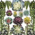 caqpo Artificial Succulents - 15 Pack - Premium Unpotted Succulent Plants Artificial - Realistic Textured Succulents - Fake Succulent Plants for DIY - Feaux Faux Cactus Plant Bulk
