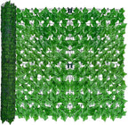 ODTORY Artificial Ivy Privacy Fence Wall Screen,40X120 in UV-Anti Faux Greenery Backdrop Ivy Vine Leaf Hedges Fence Panels for Patio, Balcony, Garden, Backyard Indoor Outdoor Light Green Wall Decor