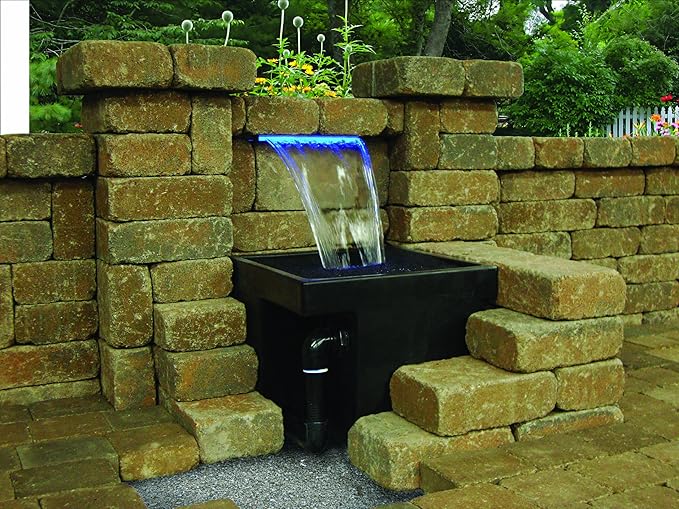 Atlantic CFBASIN12 Splash Mat for Formal Waterfall Spillway Basins 12-inch,black