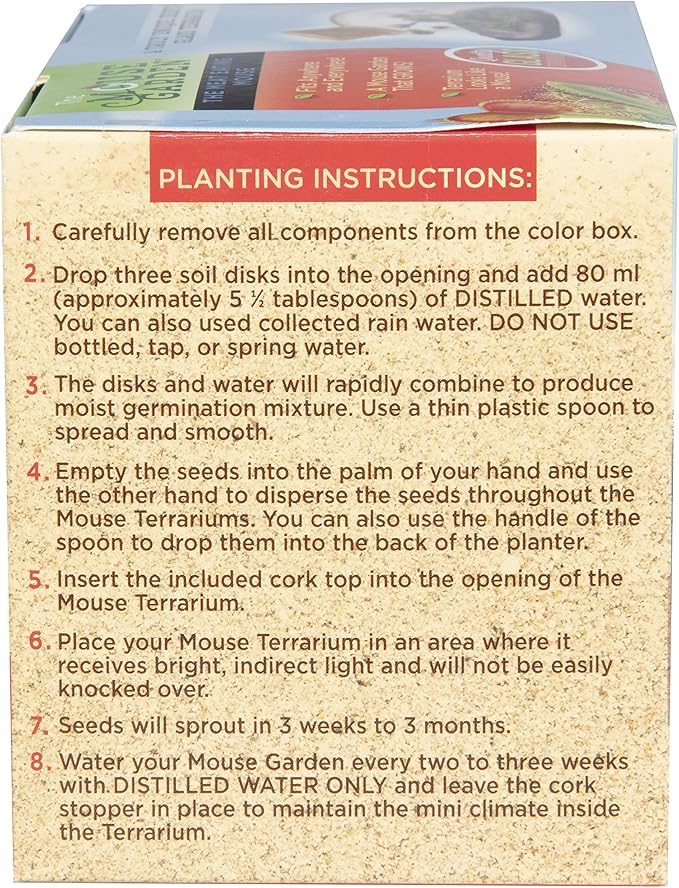 Grow Your Own Carnivorous Mouse Garden with Our Glass Terrarium Starter Kit - Fun and Easy to Grow Complete Supplies Included - Plant A Mini Garden That Will Last for Years - Great for Home Or Office